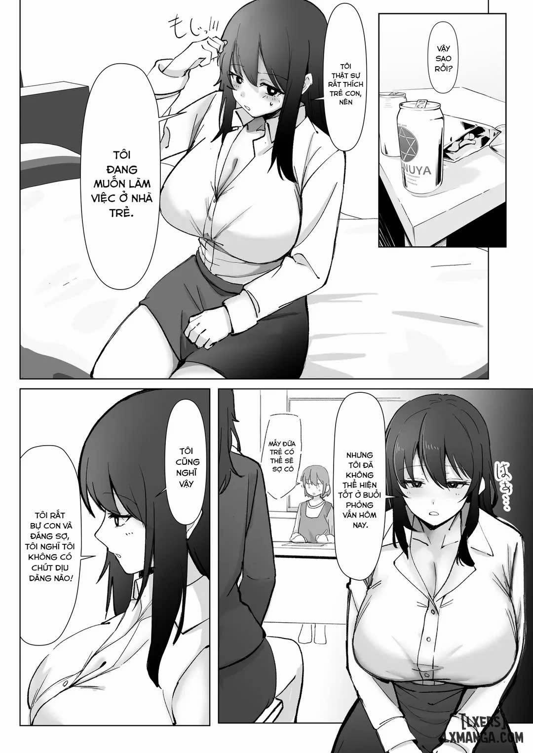 200cm Deka Hoikushi wa Bosei ga Tarinai node Boku ga Renshuudai ni naru Hanashi Oneshot trang 12
