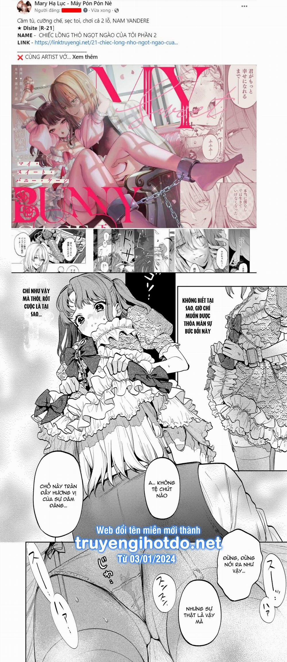 [21+] Chiếc Lồng Thỏ Ngọt Ngào Của Tôi 10 trang 3