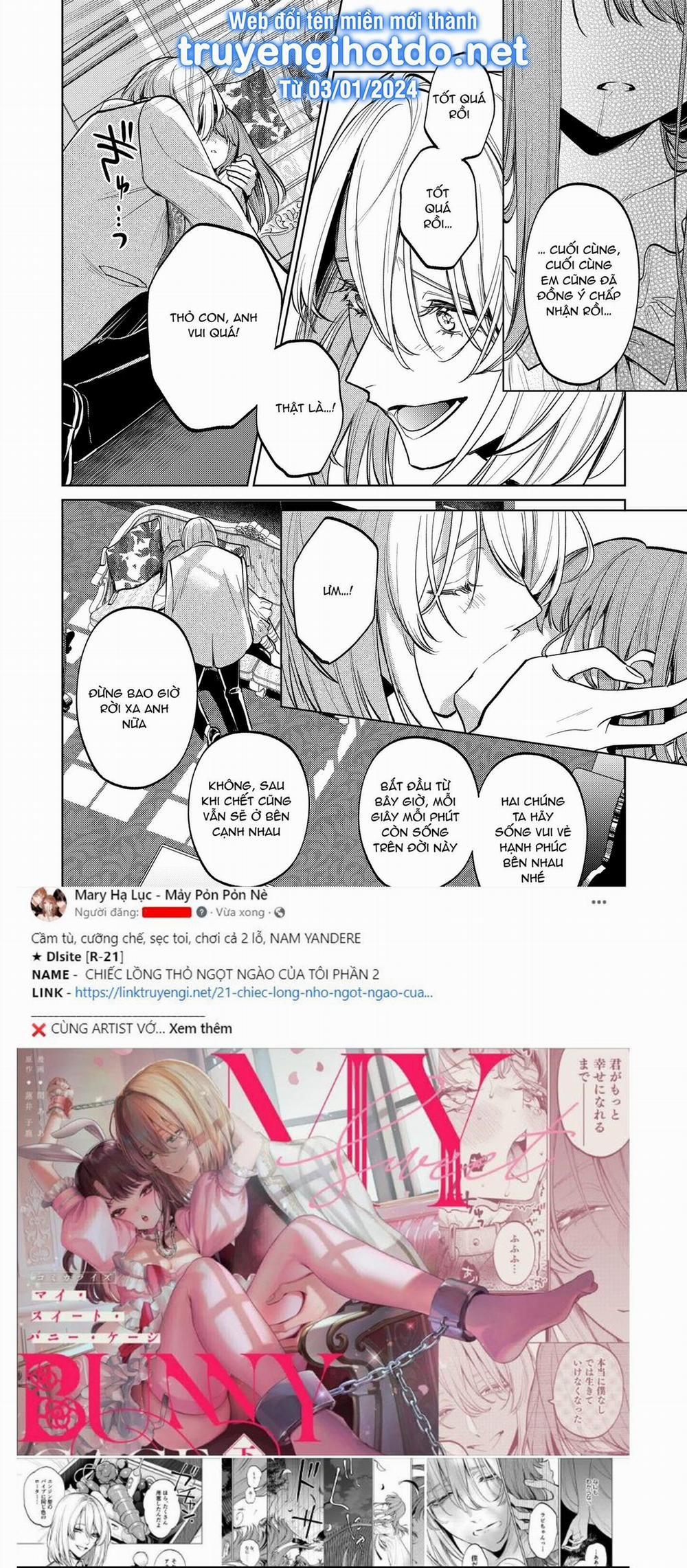 [21+] Chiếc Lồng Thỏ Ngọt Ngào Của Tôi 15 trang 9
