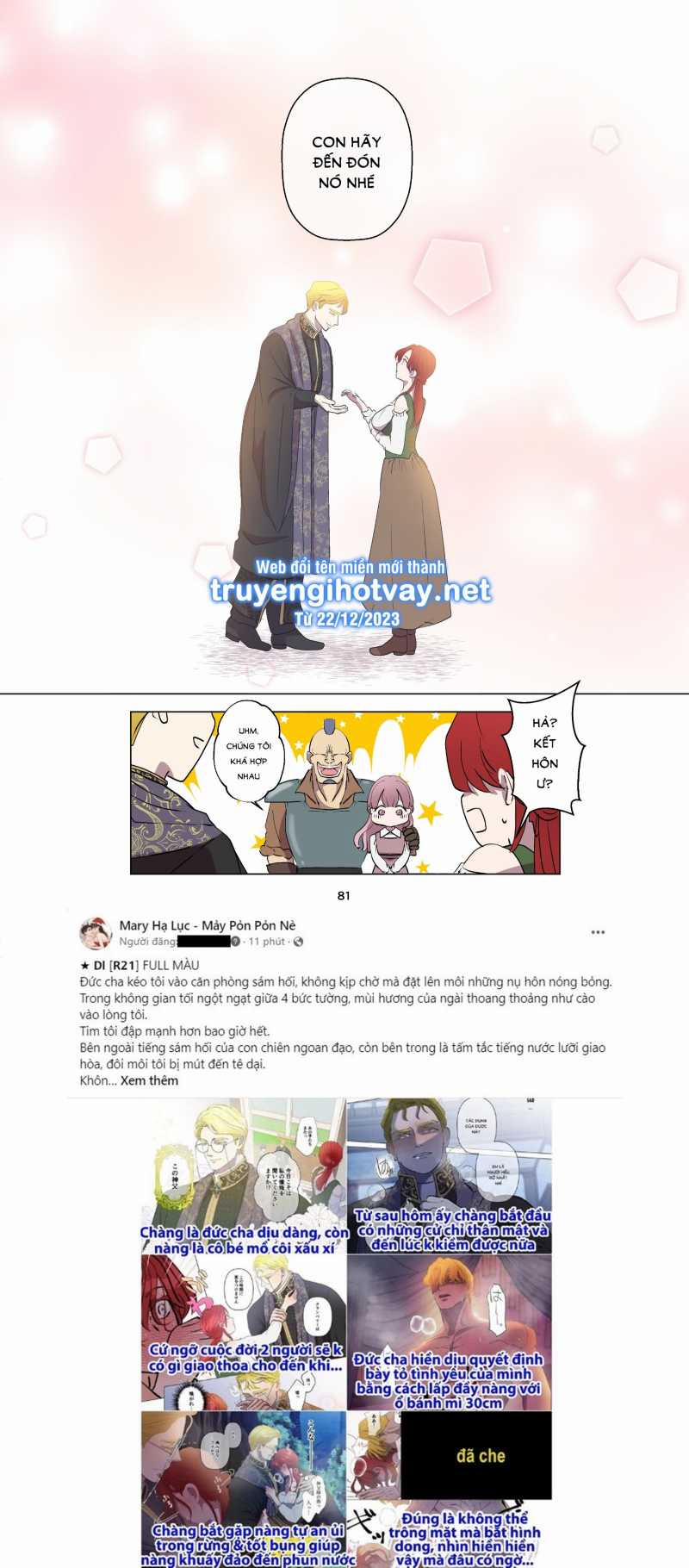 [21+] Gái Ế Chạy Không Thoát Tình Yêu Của Đức Cha - Full Màu 9 trang 10