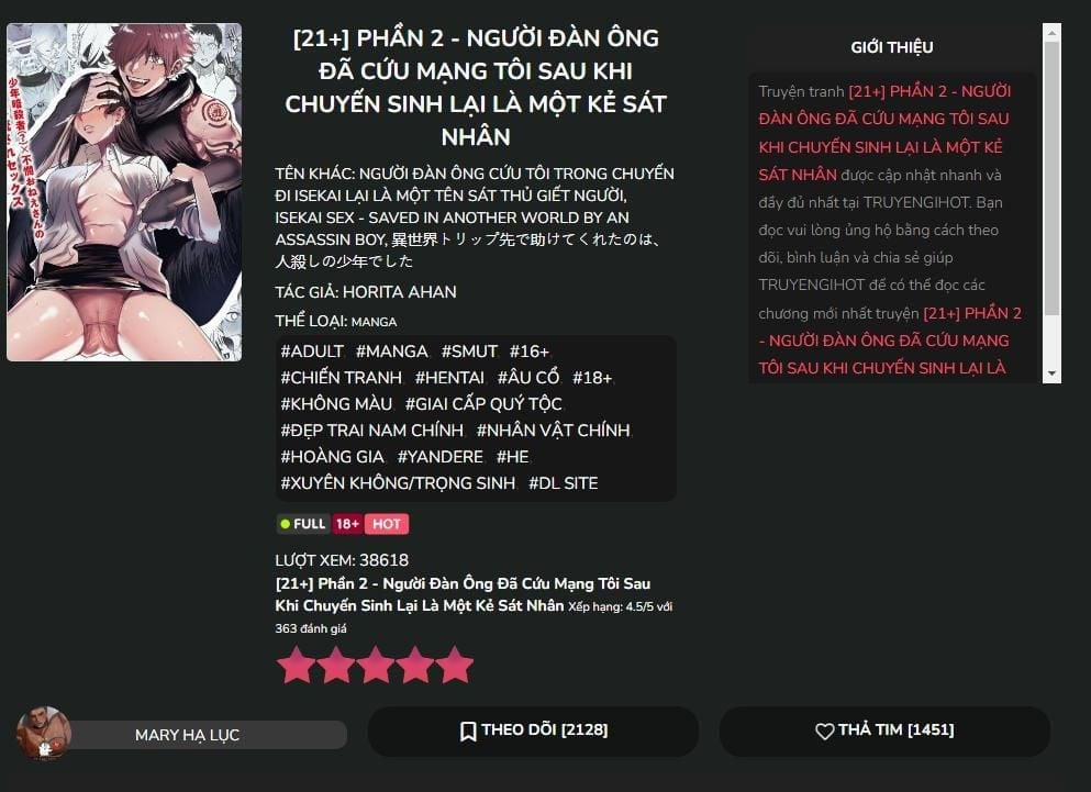 [21+] Phần 1 - Người Đàn Ông Đã Cứu Mạng Tôi Sau Khi Chuyến Sinh Lại Là Một Kẻ Sát Nhân 3 trang 4