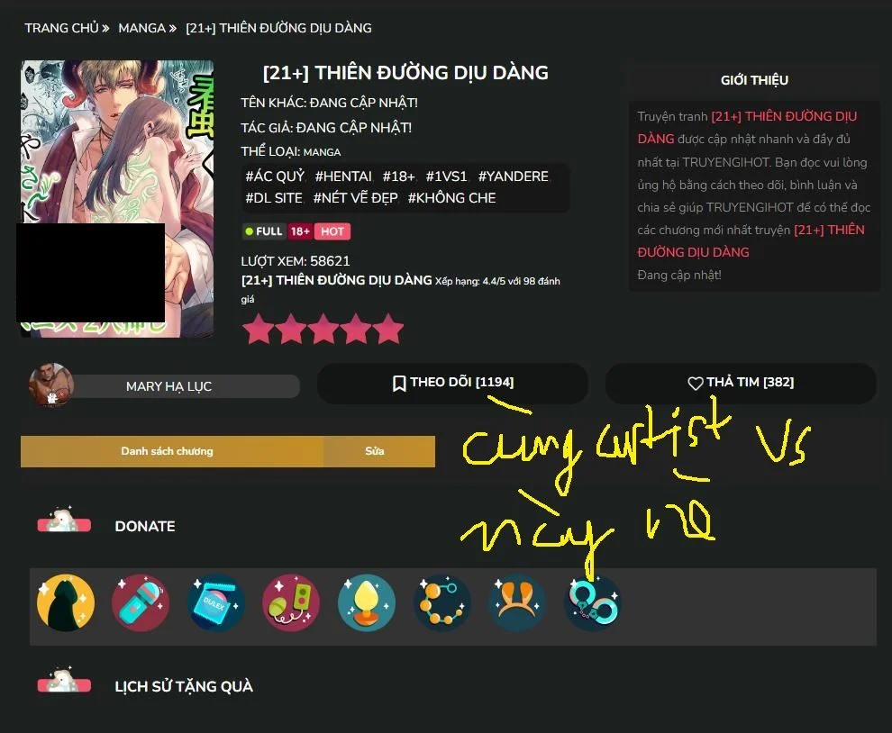 [21+] Thiên Đường Ấm Áp 2.2 trang 0