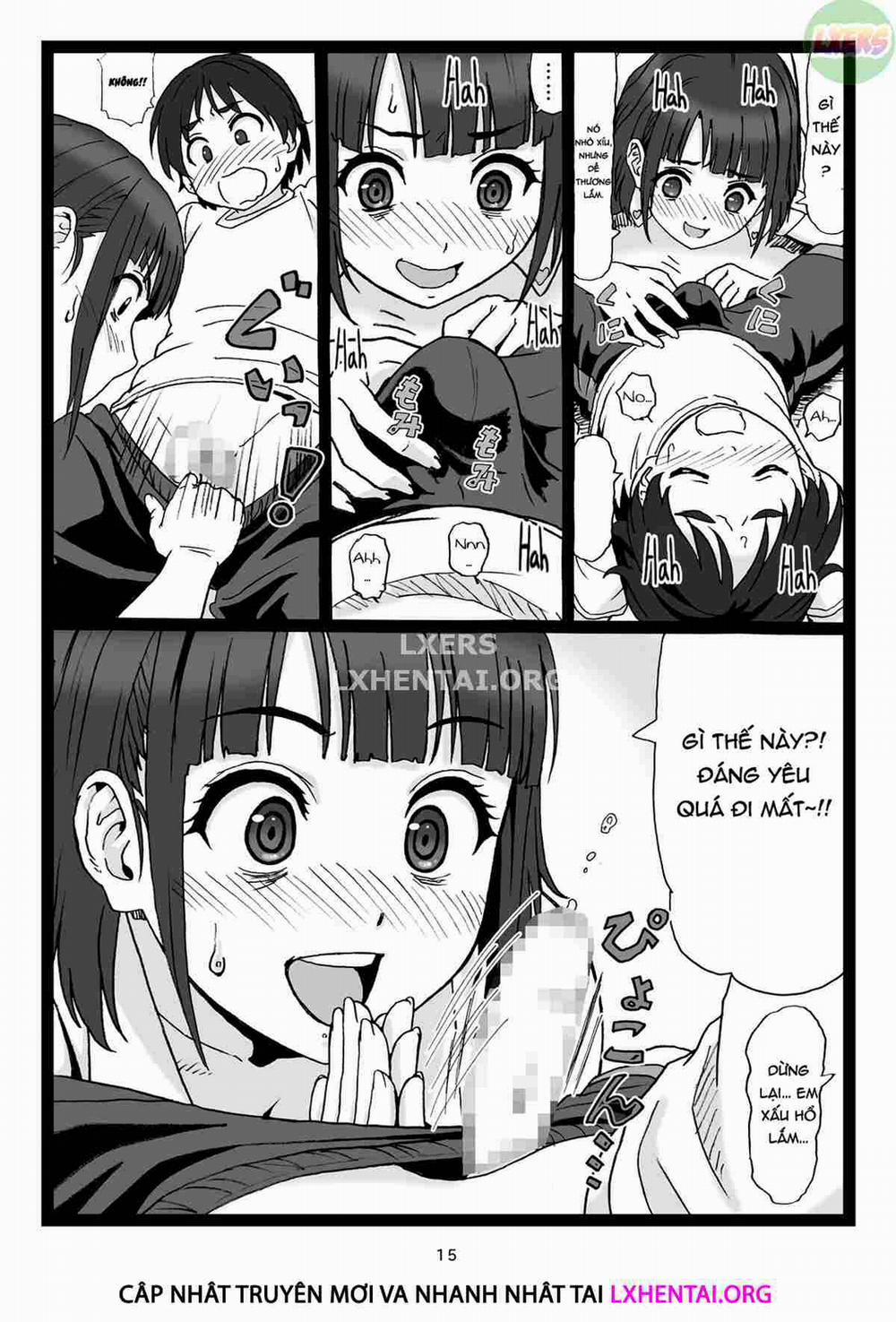 A Pretty Onee-San, that's sitting on a Bench in the Park...suddenly says to Me: [Show Me Your Dick] Oneshot trang 17