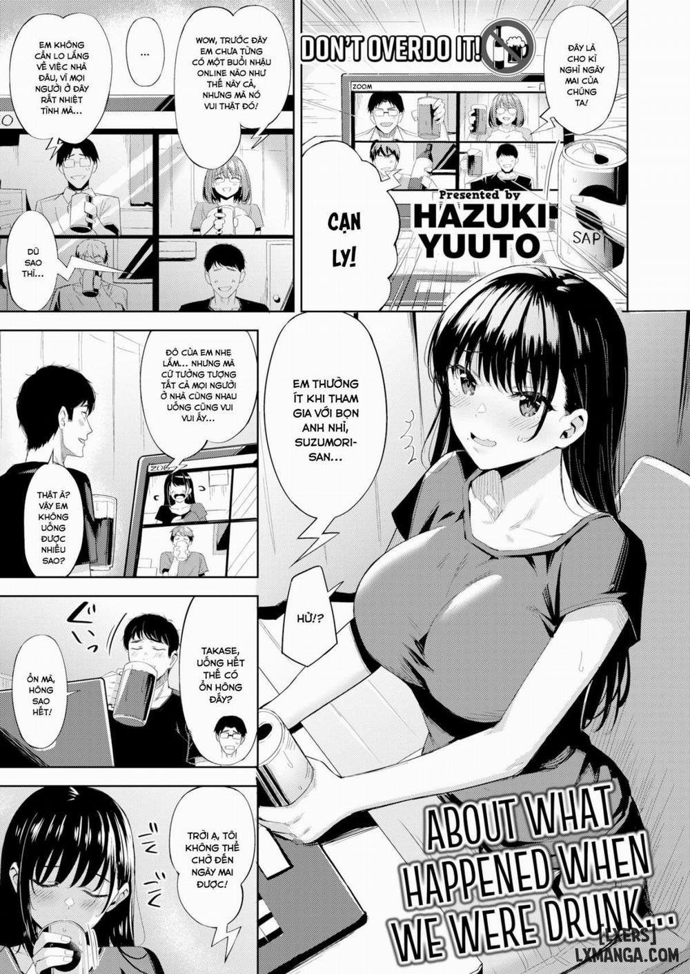 About What Happened When We Were Drunk Oneshot trang 0