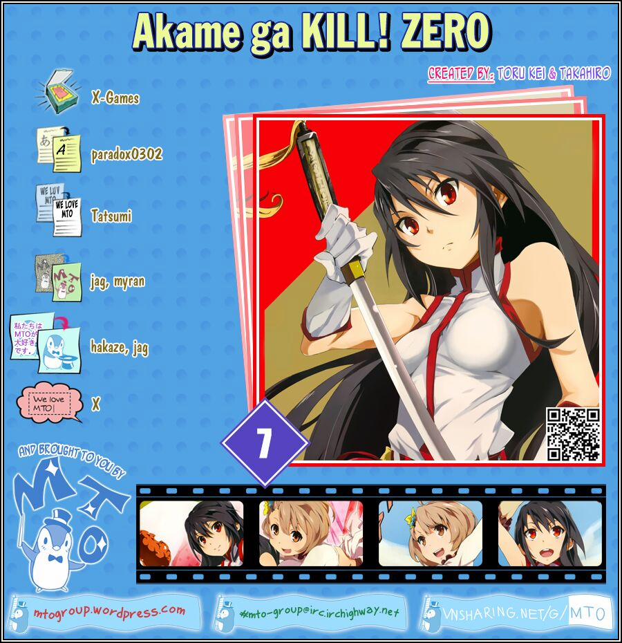 Akame Ga Kill! Zero 7 trang 0