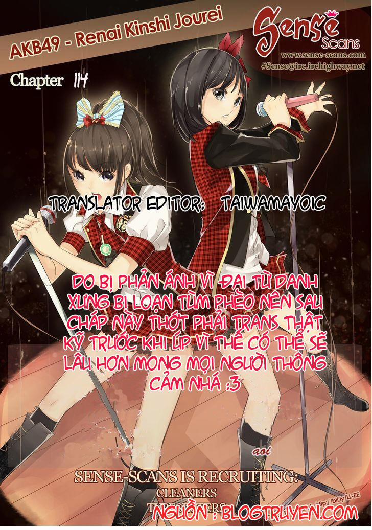 Akb49 - Renai Kinshi Jourei 114 trang 0