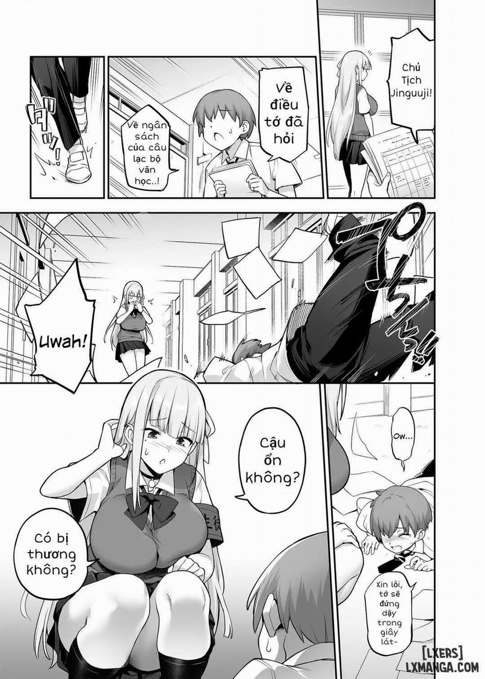 Akogare no Seitokaichou ga Kyonyuu Sugiru Ken Oneshot trang 8