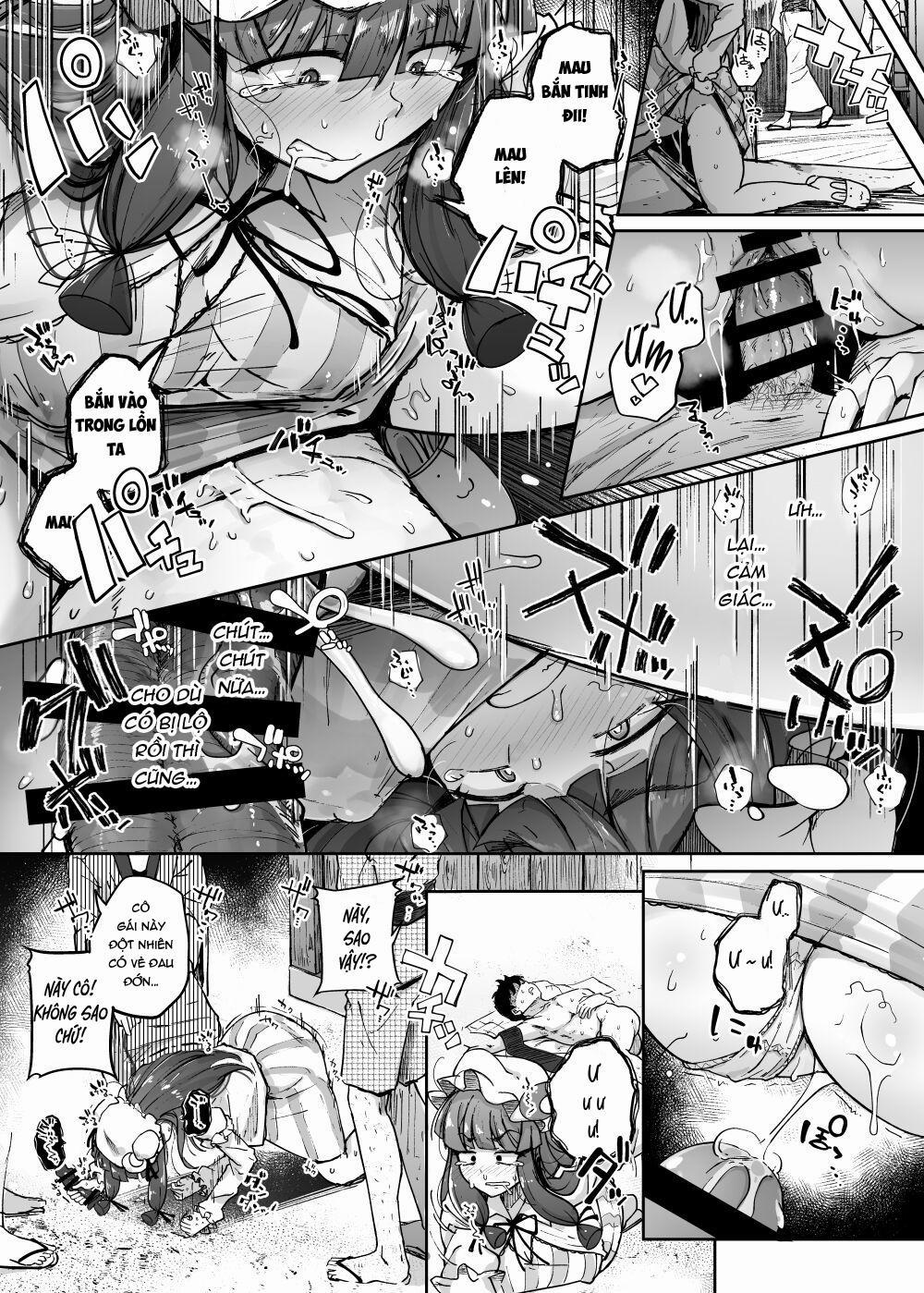 Ana to Muttsuri Dosukebe Daitoshokan 4 Oneshot trang 32