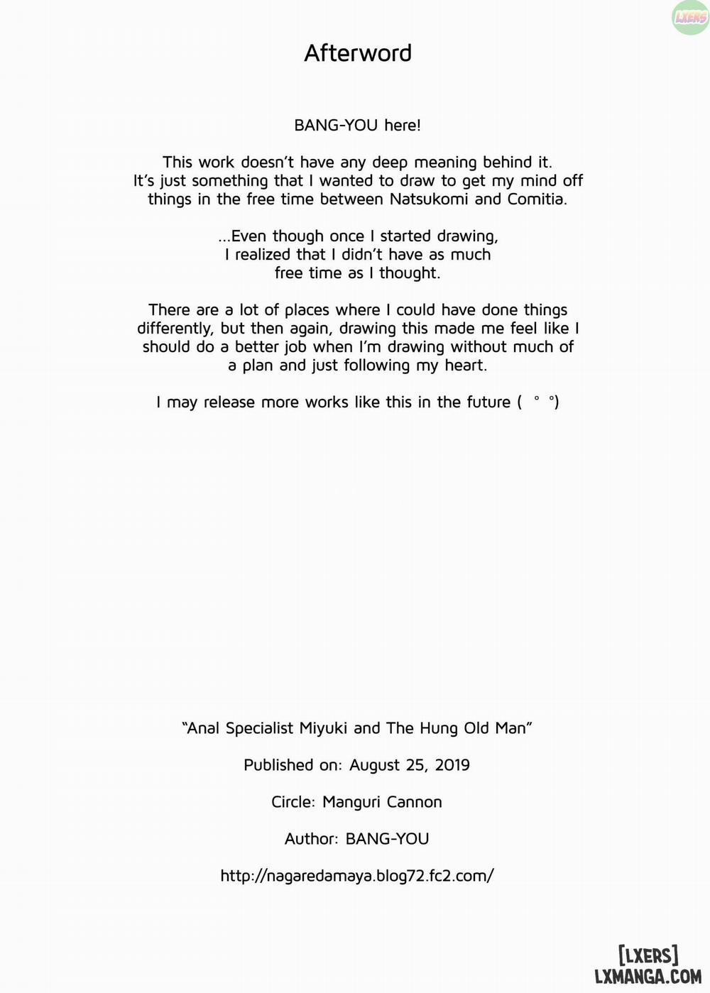 Anal Specialist Miyuki and The Hung Old Man Oneshot trang 13