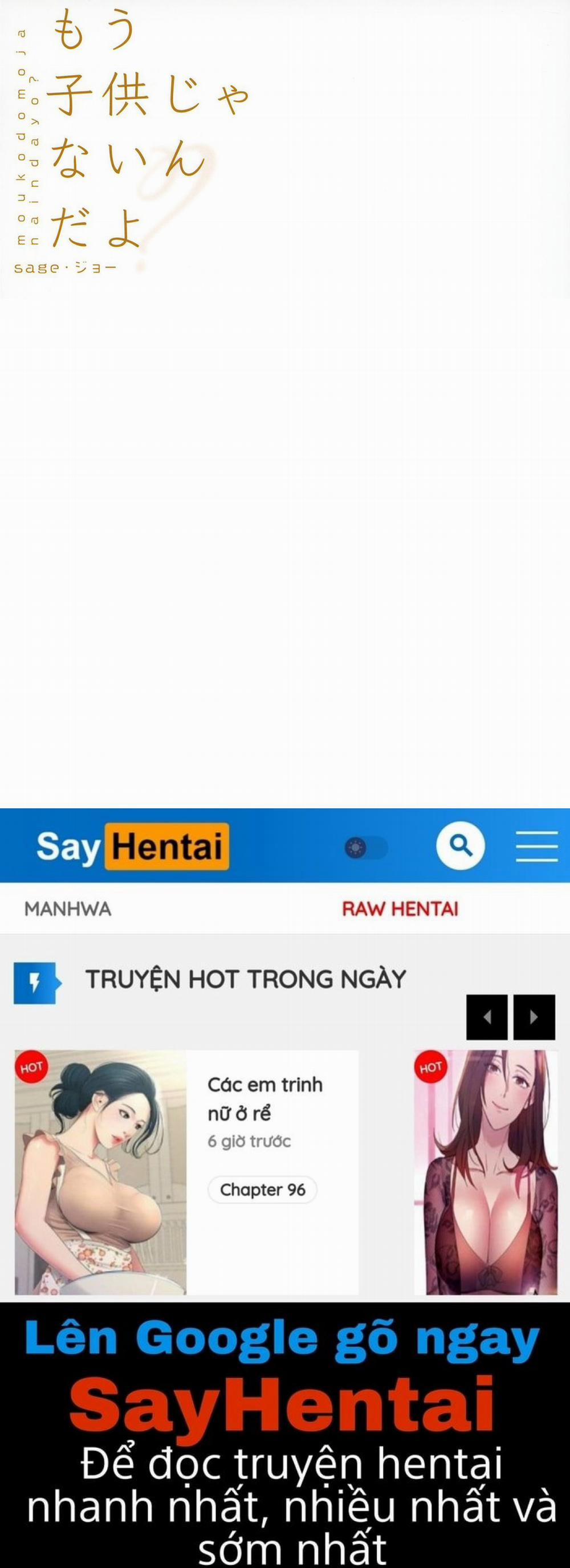 Anh Biết Em Không Còn Nhỏ Nữa Mà? Oneshot trang 25