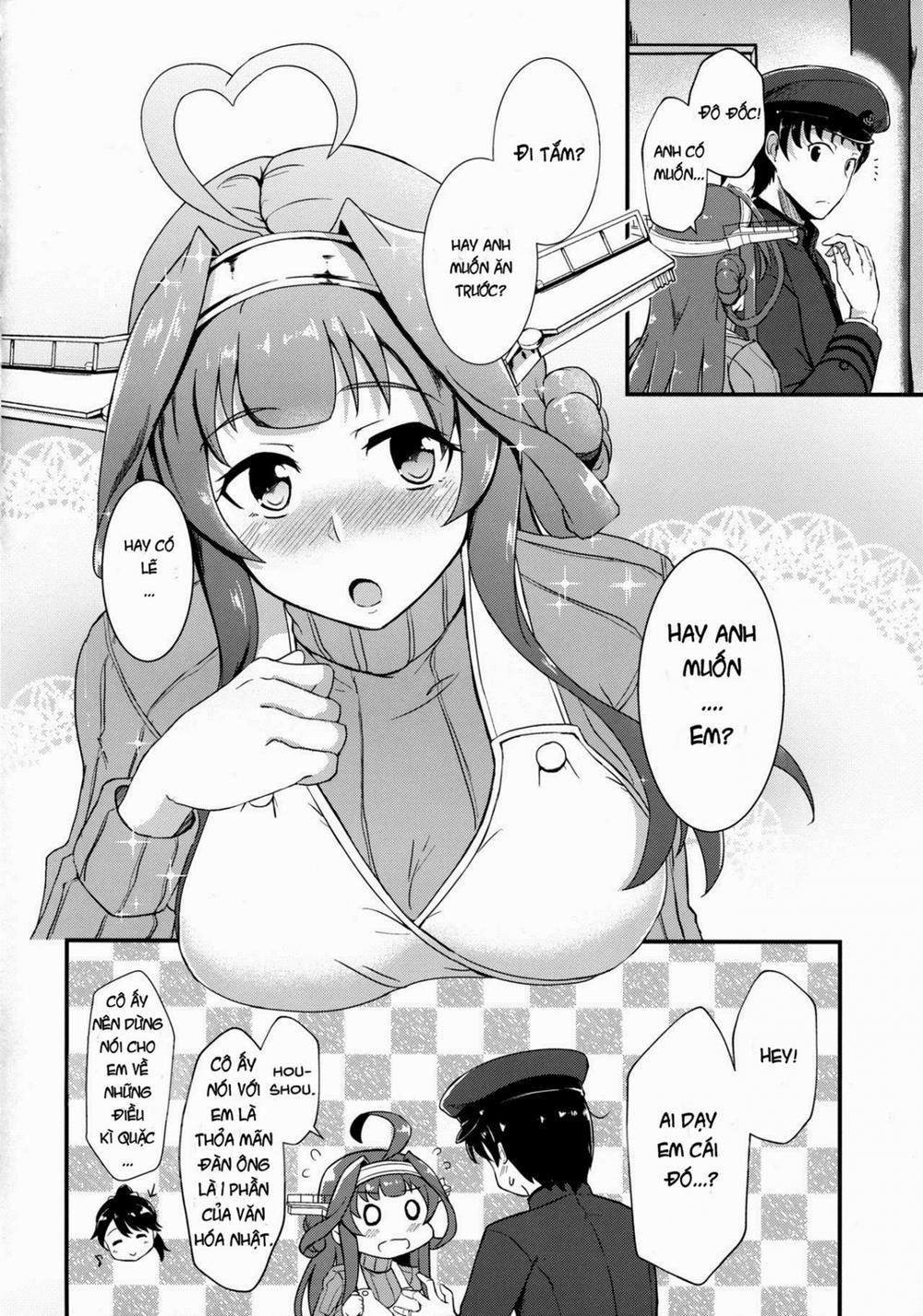 Apron Kongou no Osasoi (Kantai Collection, -KanColle-) Oneshot trang 4