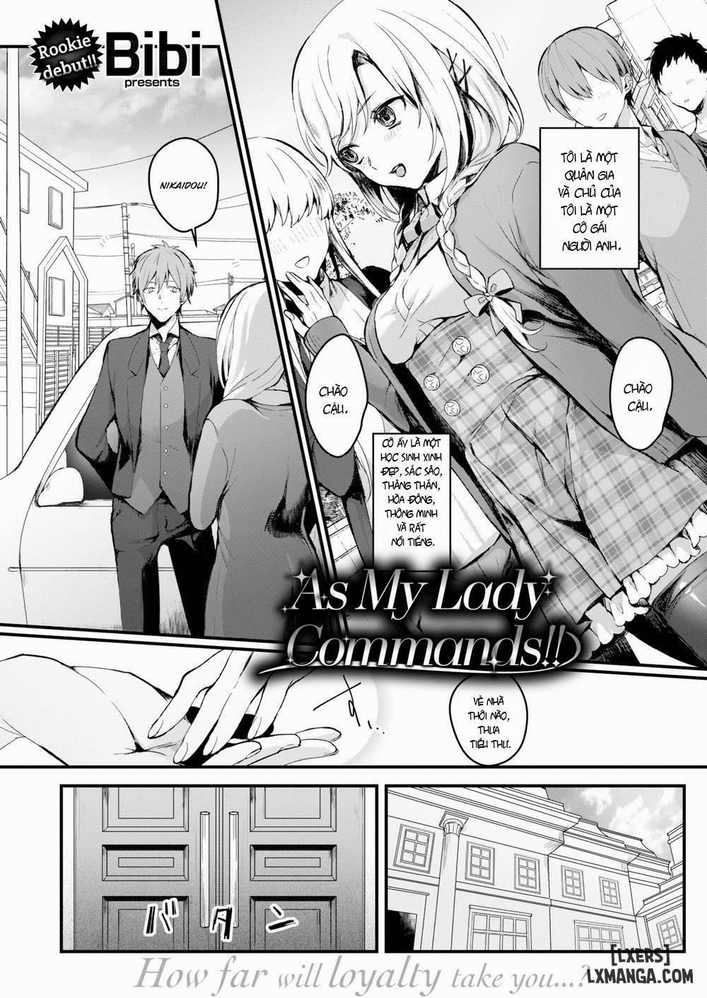As My Lady Commands Oneshot trang 0