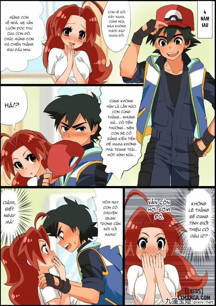 Ash X Delia Doujin Oneshot trang 9
