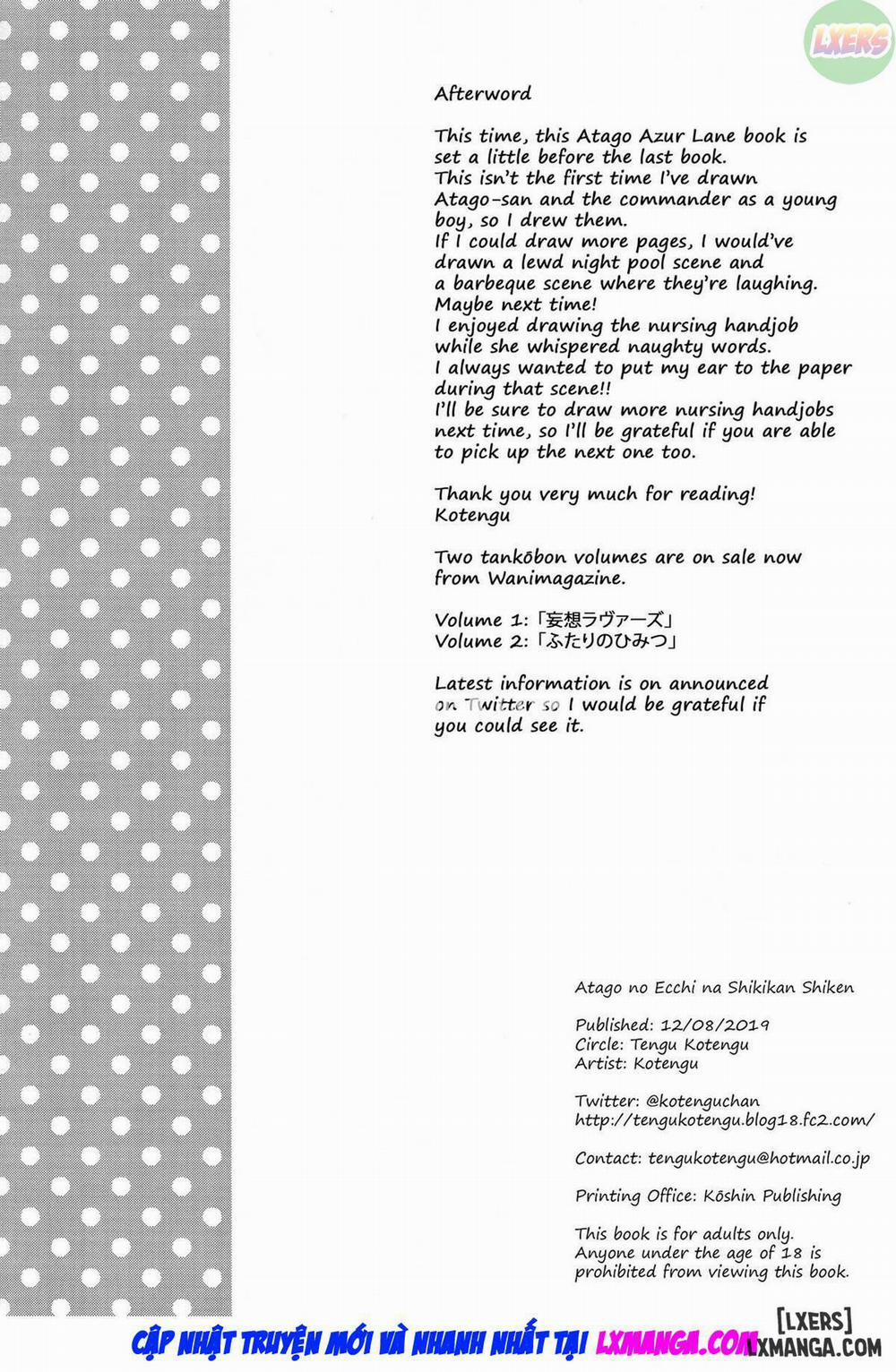 Atago no Ecchi na Shikikan Shiken Oneshot trang 22