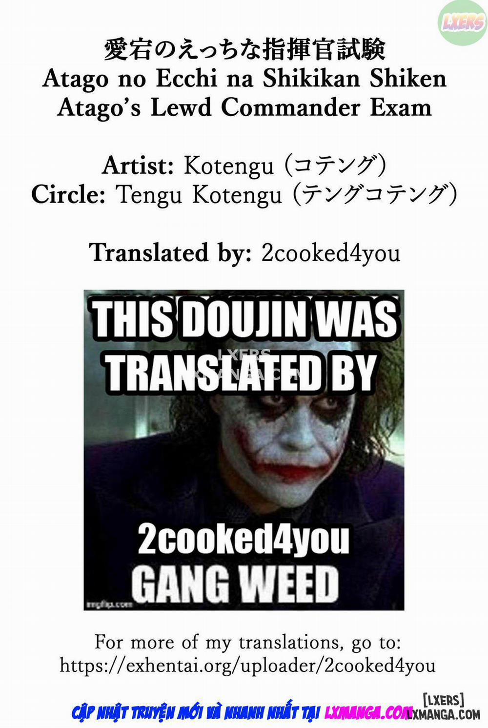 Atago no Ecchi na Shikikan Shiken Oneshot trang 24