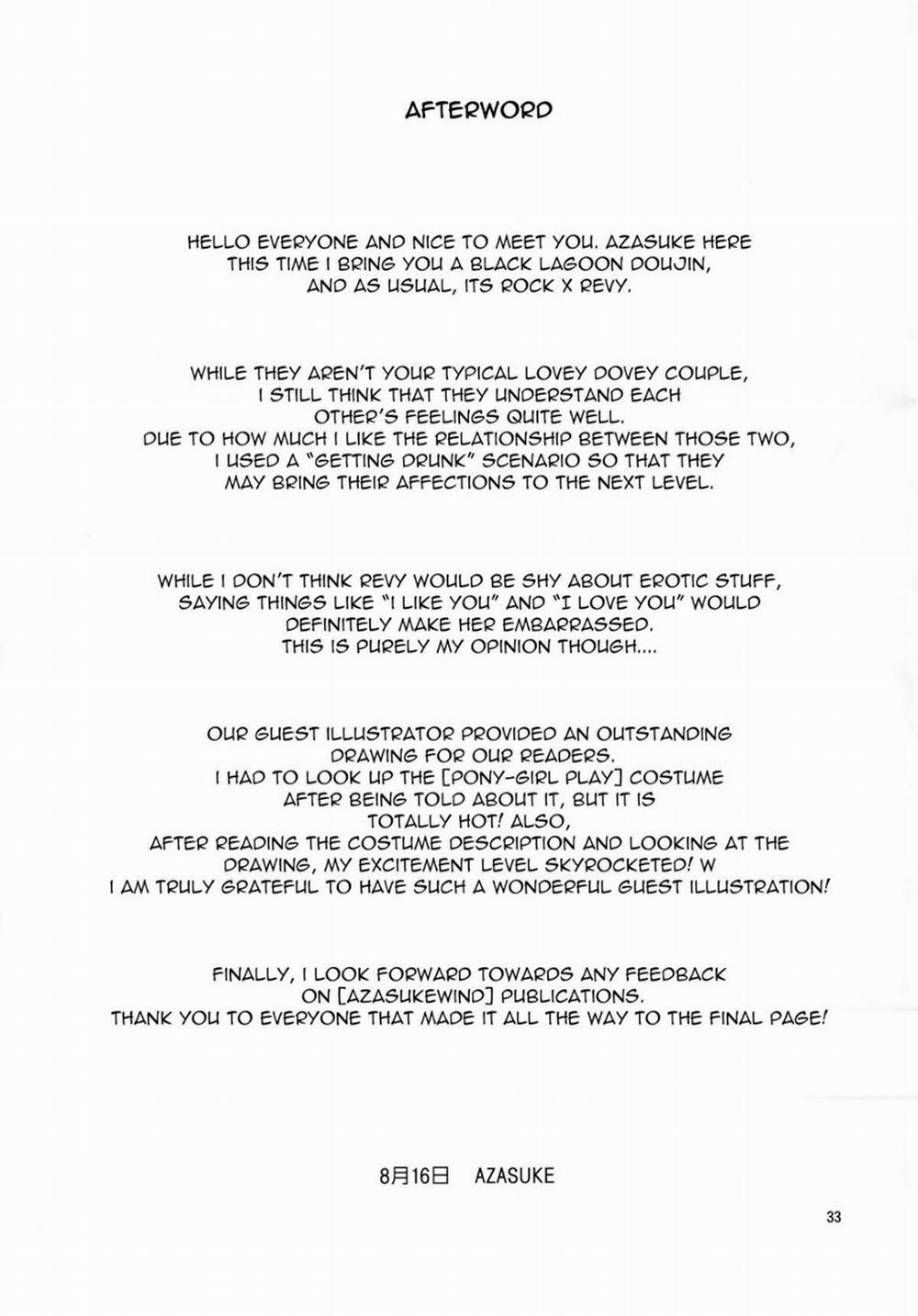 [Azasuke Wind] (BLACK LAGOON) 2 trang 31