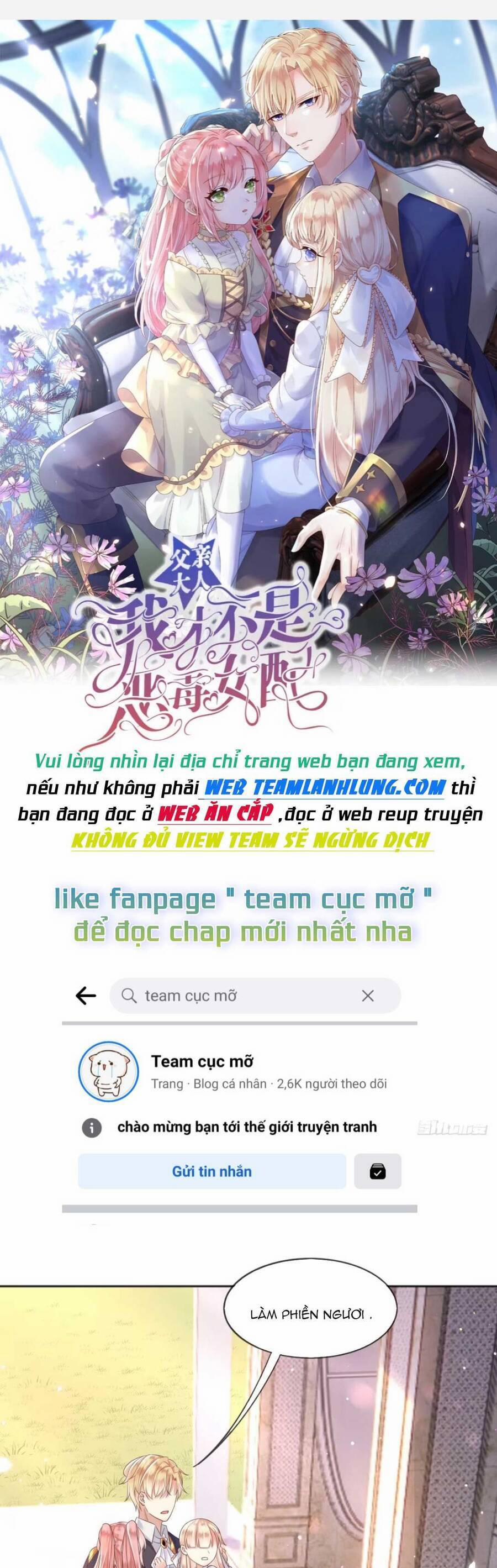 Ba Ba Đại Nhân ! Con Không Phải Là Nữ Phụ Ác Độc ! 29 trang 1