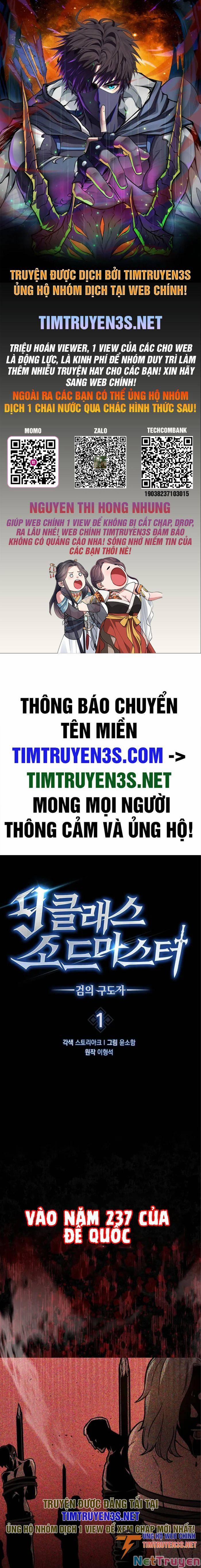 Bậc Thầy Kiếm Sư Cấp 9 : Người Bảo Vệ Kiếm 1 trang 0