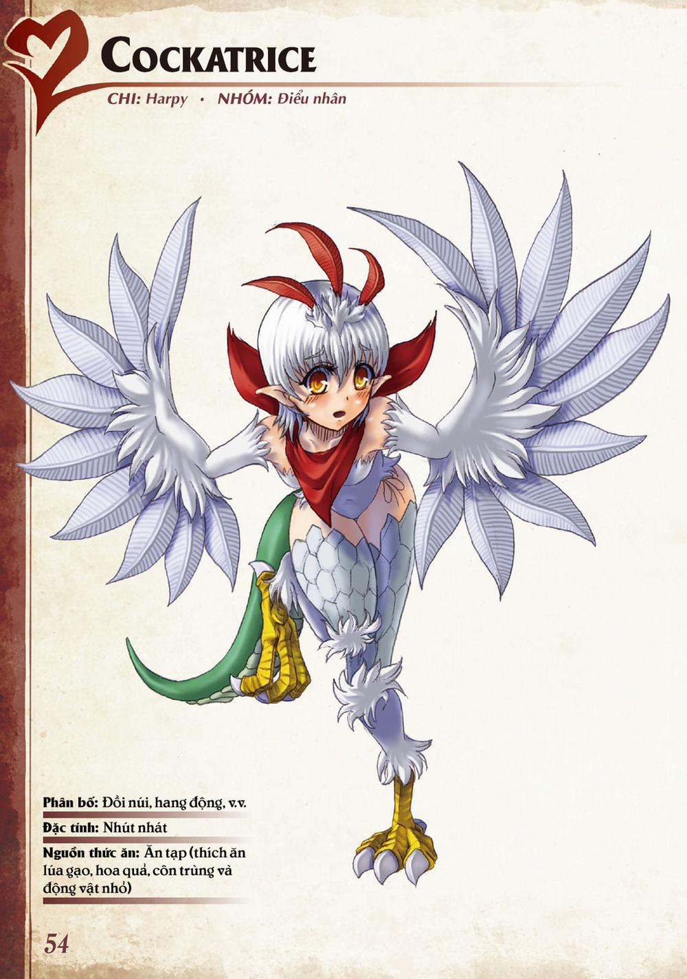 Bách khoa toàn thư Monster Girl 0 Cockatrice trang 0