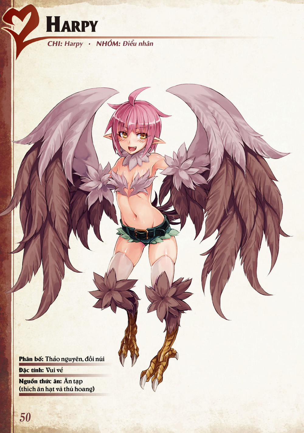 Bách khoa toàn thư Monster Girl 0 Harpy trang 0
