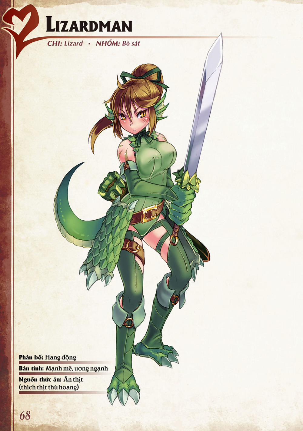 Bách khoa toàn thư Monster Girl 028: Lizardman trang 0