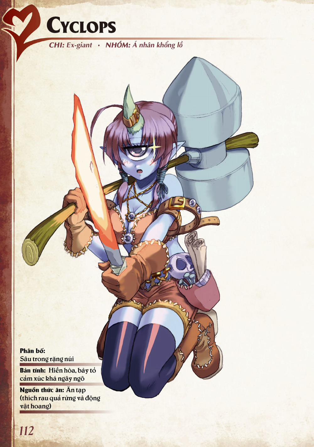 Bách khoa toàn thư Monster Girl 048: Cyclops trang 0