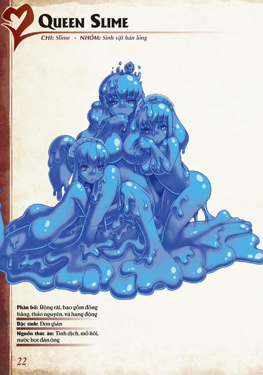 Bách khoa toàn thư Monster Girl 3 0 4 0 0 Slime, Red slime và Queen slime trang 4
