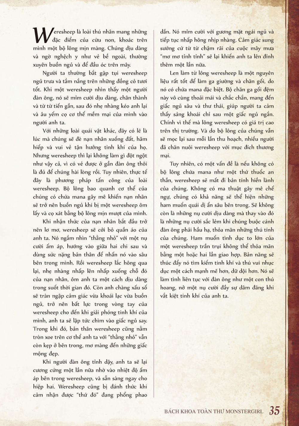 Bách khoa toàn thư Monster Girl 8 0 9 0 10 0 0 Werewolf, Werecat, Wererabbit và Weresheep trang 7