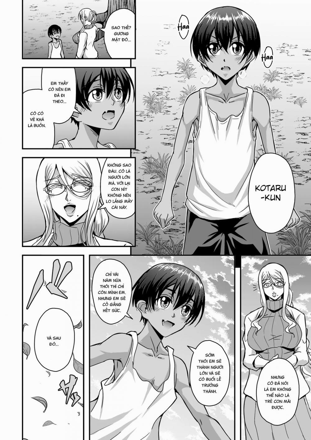 Bakunyuu Hitozuma Kinpatsu Gaikokujin Jokyoushi ga Mura no Inshuu de Kasshoku Shota no Fudeoroshi o Suru Hanashi Oneshot trang 6