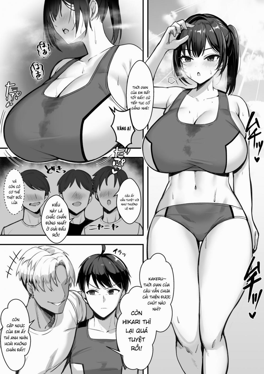 Bakunyuu na Rikujoubu no Kanojo, Senpai ni wa Sakaraemasen Oneshot trang 4