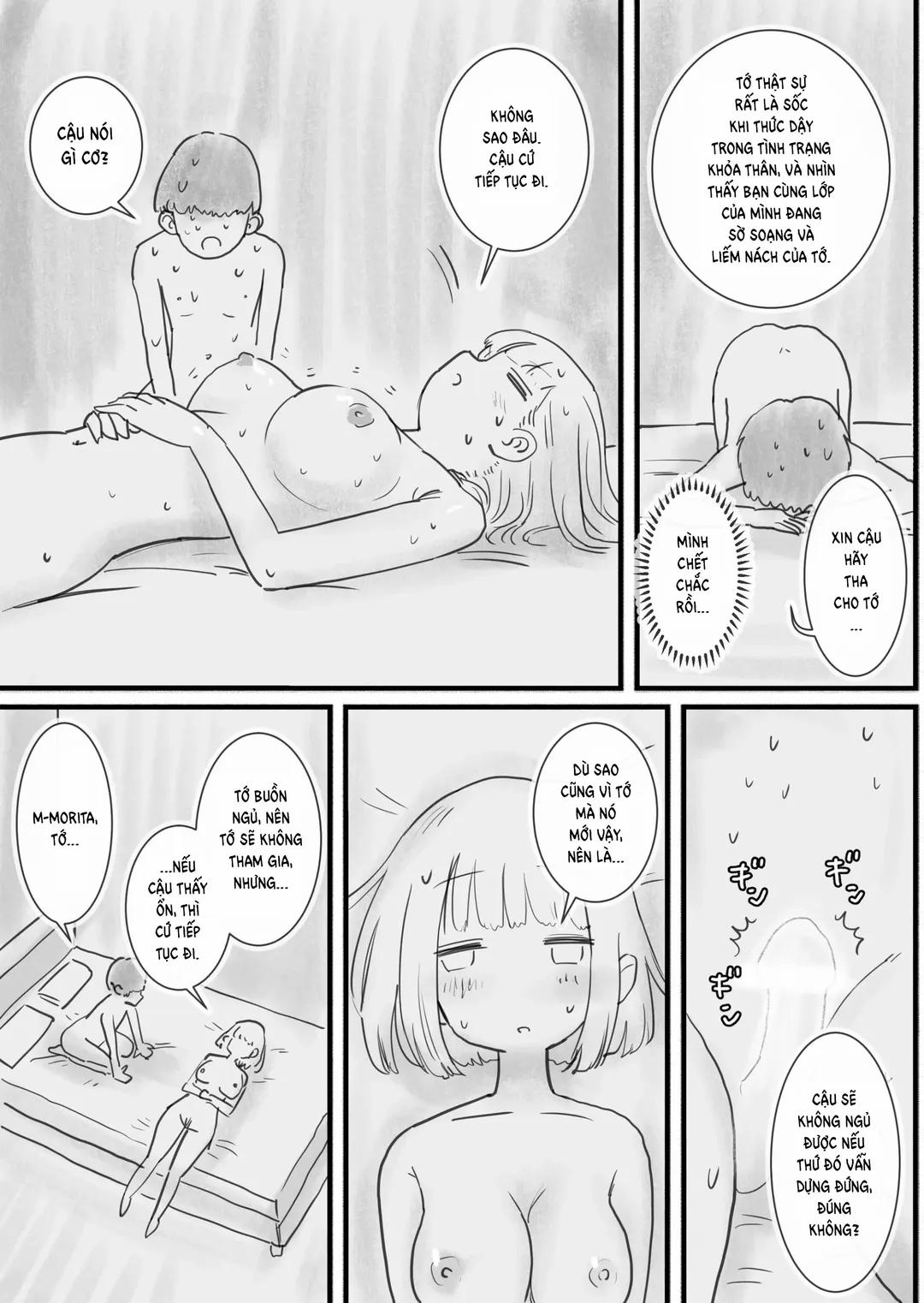 Bạn cùng lớp Morita cho phép tôi tự do sử dụng cơ thể khi cô ấy ngủ Oneshot trang 18