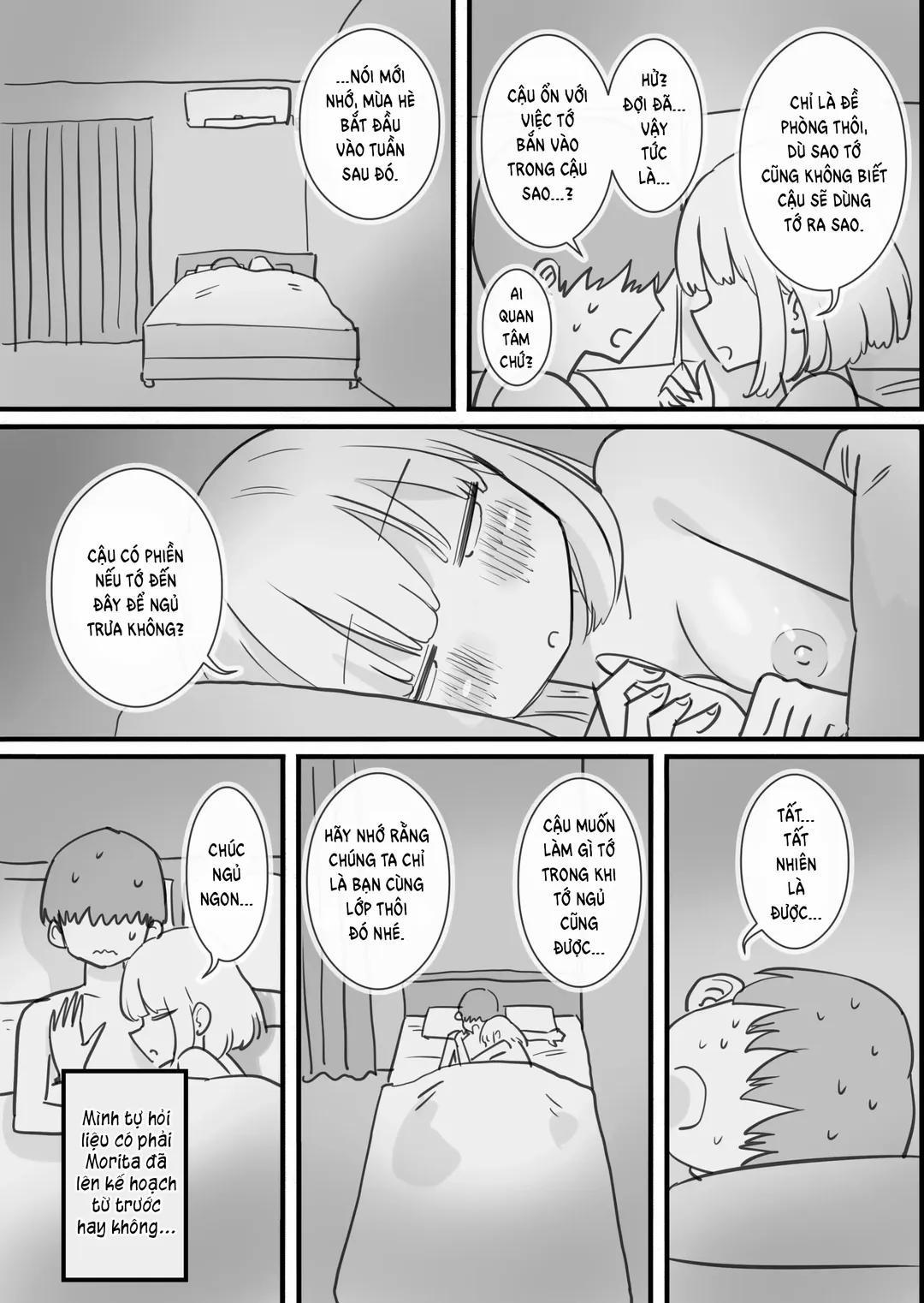 Bạn cùng lớp Morita cho phép tôi tự do sử dụng cơ thể khi cô ấy ngủ Oneshot trang 35