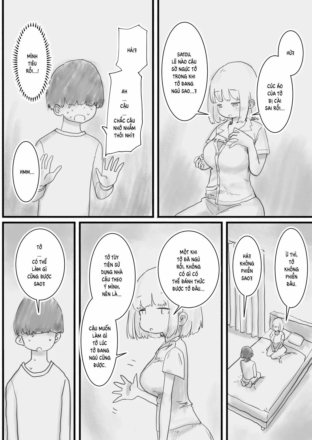 Bạn cùng lớp Morita cho phép tôi tự do sử dụng cơ thể khi cô ấy ngủ Oneshot trang 7