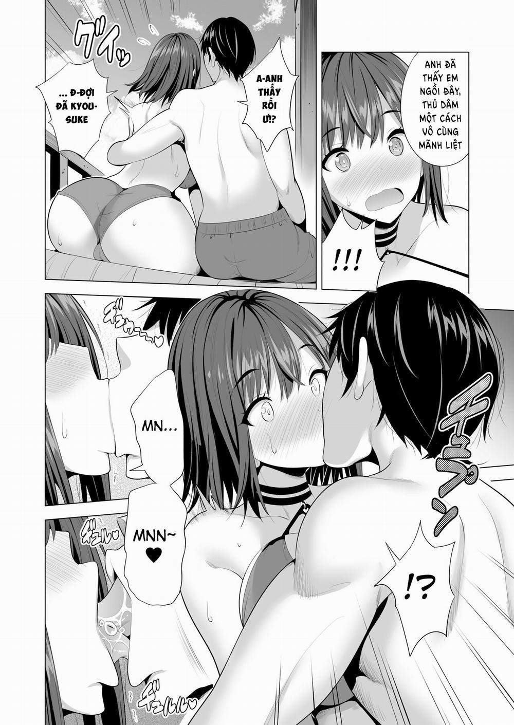 Bạn gái tôi bị mắc kệt trong động bàn tơ Oneshot trang 31