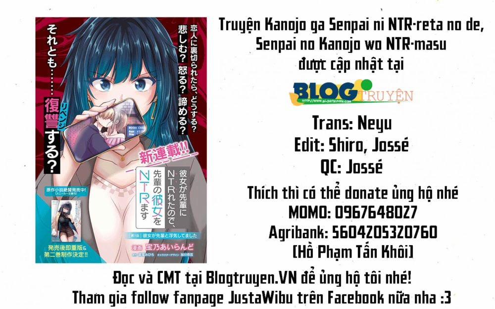 Bạn Gái Tôi Bị Ntr Bởi Senpai Của Tôi, Nên Tôi Ntr Bạn Gái Của Tên Senpai Ấy 7 trang 1