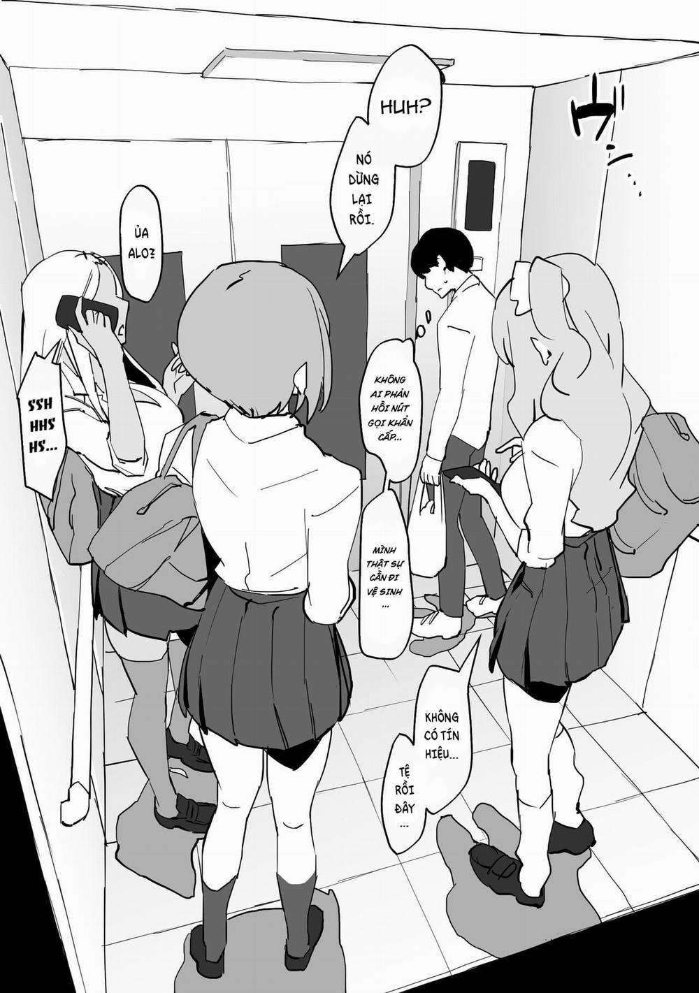Bị mắc kẹt trong thang máy cùng các em gyaru Oneshot trang 5