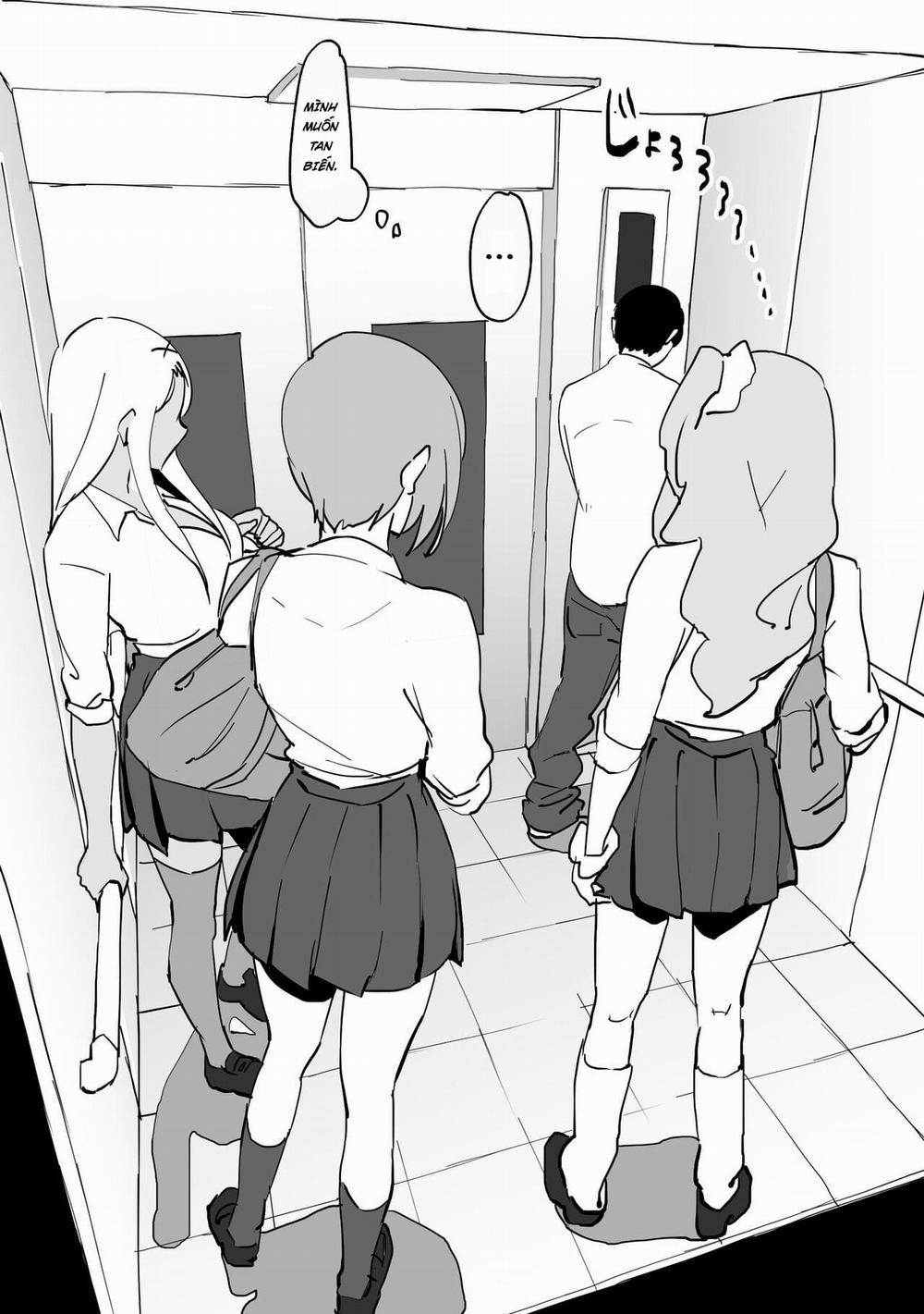 Bị mắc kẹt trong thang máy cùng các em gyaru Oneshot trang 7
