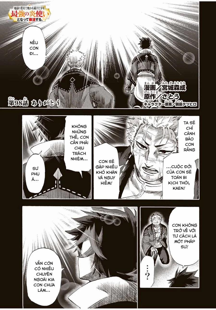 Bị Thiêu Rụi Bởi Ngọn Lửa Địa Ngục, Hồi Sinh Với Tư Cách Hoả Thuật Sư Mạnh Nhất 98 trang 2