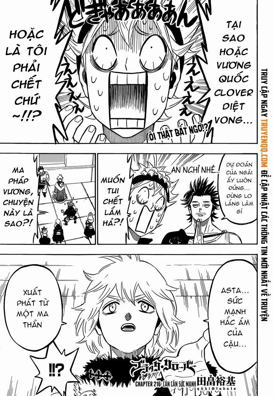 Black Clover – Pháp Sư Không Phép Thuật 0 Cân Bằng Quyền Lực trang 1