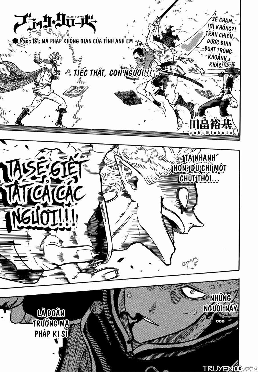 Black Clover – Pháp Sư Không Phép Thuật 181 trang 1