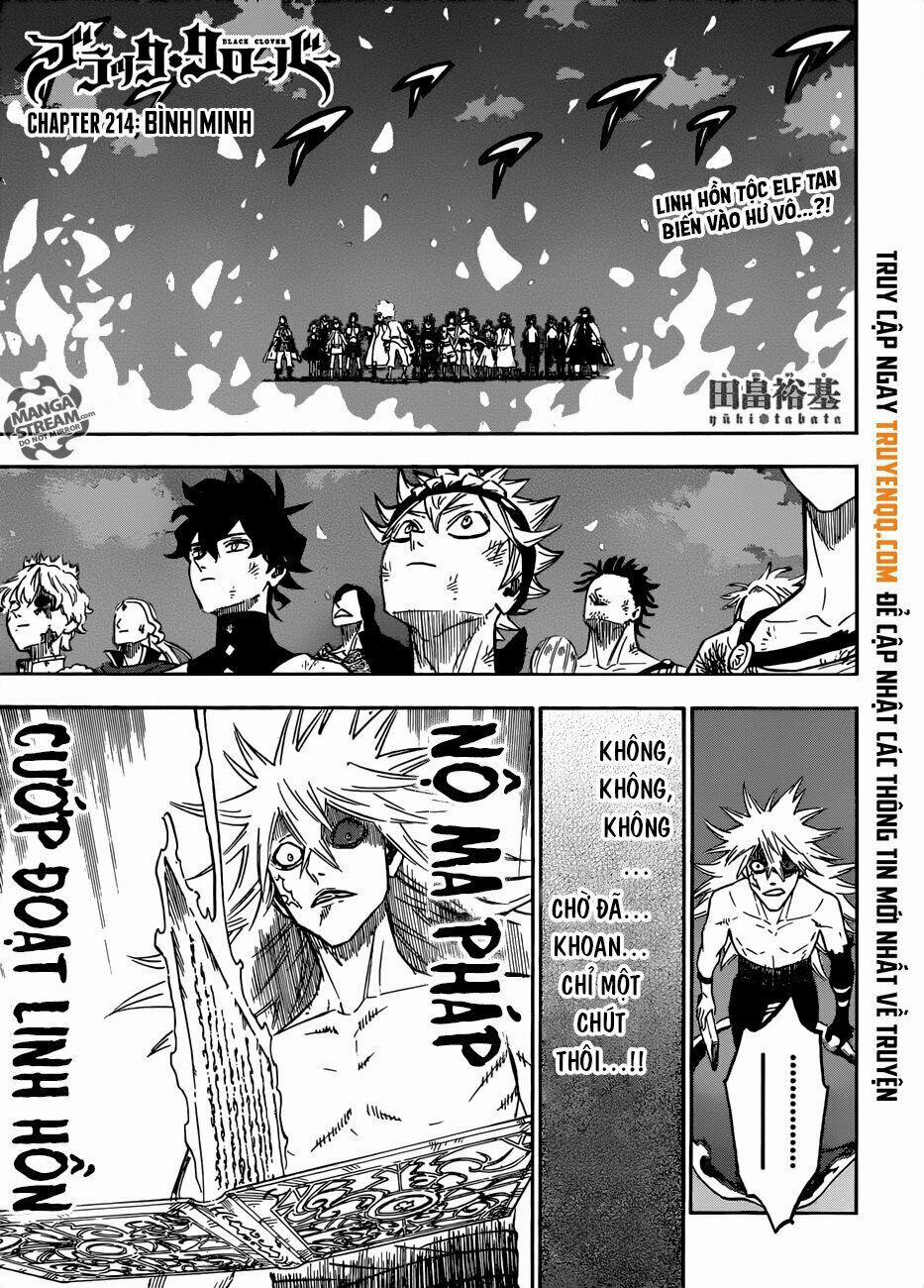 Black Clover – Pháp Sư Không Phép Thuật 214 trang 1