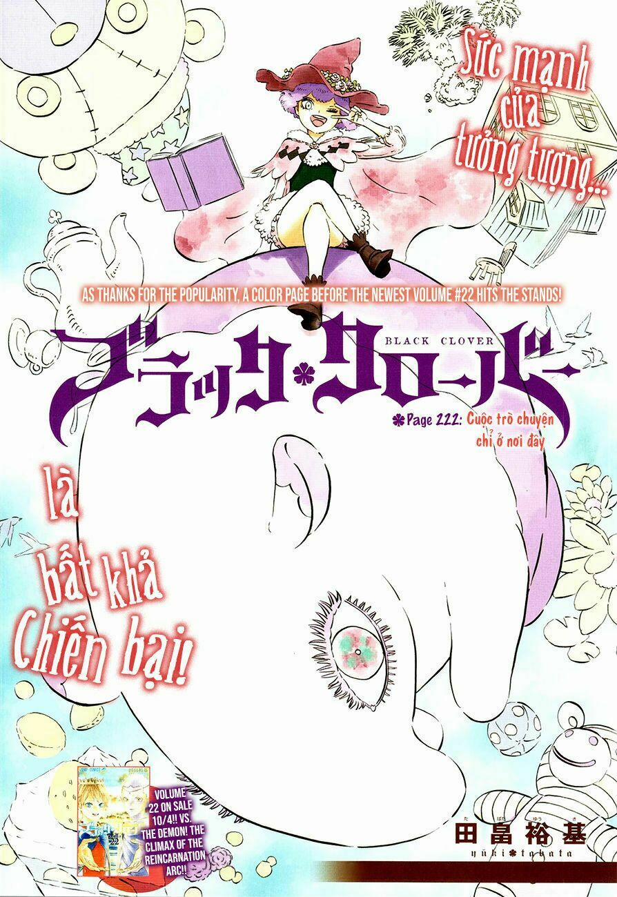 Black Clover – Pháp Sư Không Phép Thuật 222 trang 1