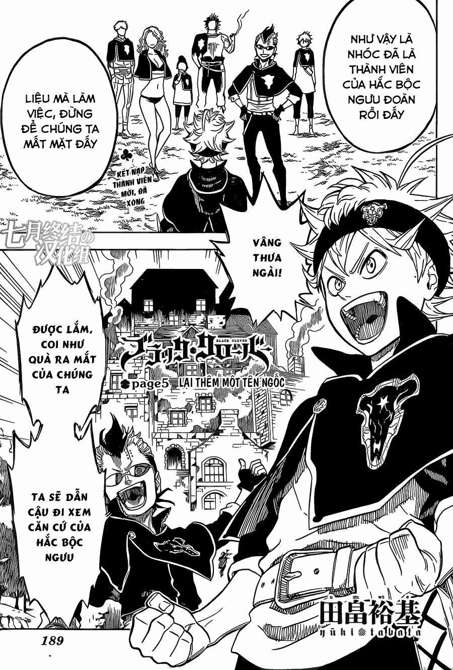 Black Clover – Pháp Sư Không Phép Thuật 5 trang 0