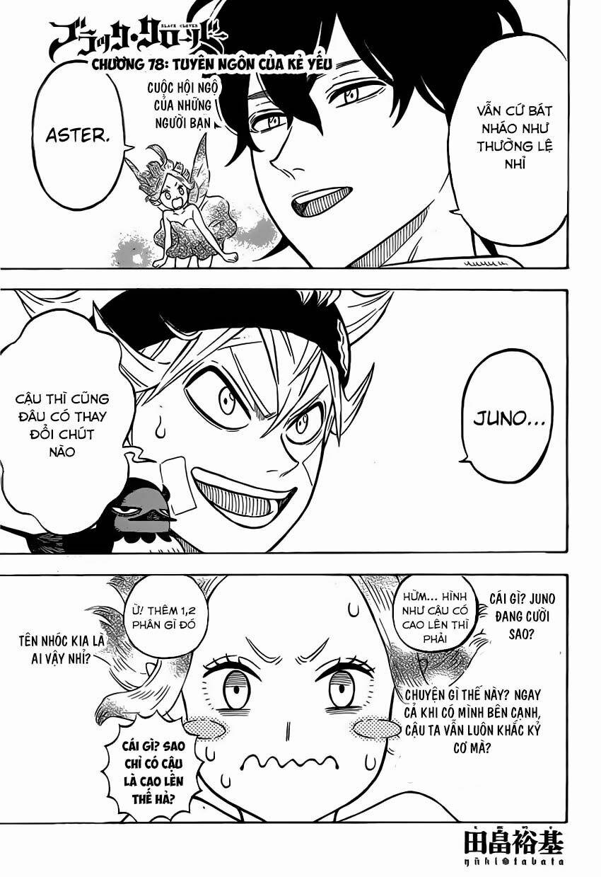 Black Clover – Pháp Sư Không Phép Thuật 78 trang 1