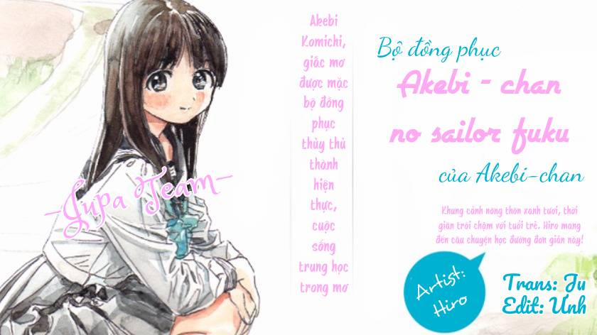 Bộ Đồng Phục Thuỷ Thủ Của Akebi – Chan 0 trang 0