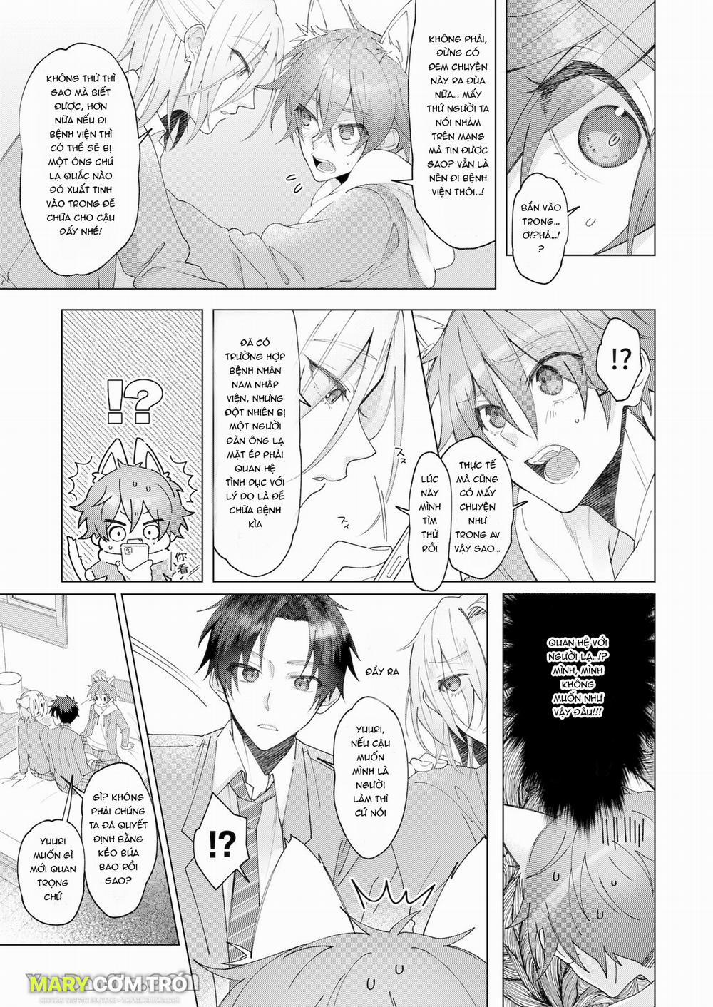 Cách Duy Nhất Để Chữa Bệnh Phát Tình Của Tôi Là Hứng Tinh Từ Hai Thằng Bạn Ư! 3 trang 10