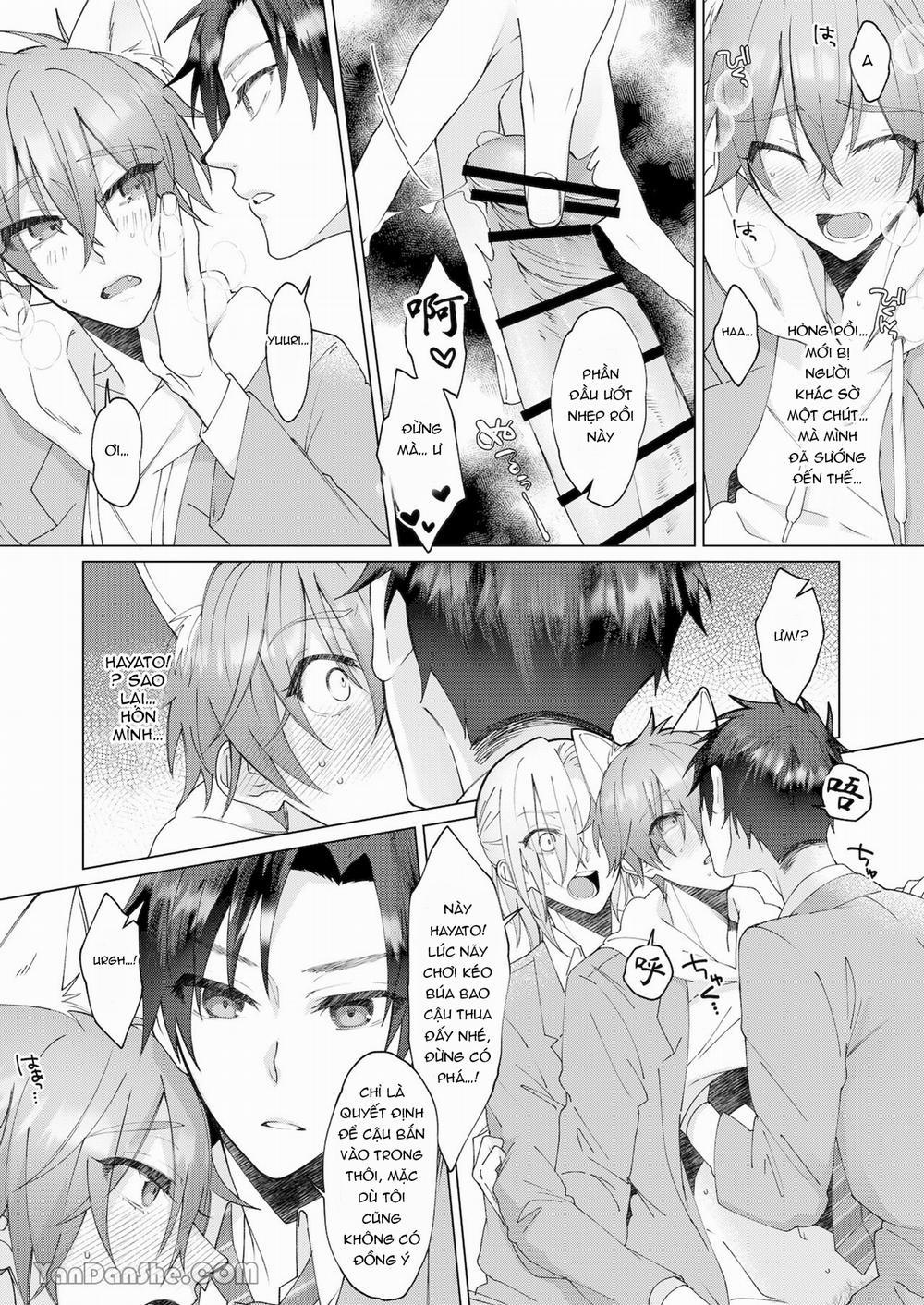 Cách Duy Nhất Để Chữa Bệnh Phát Tình Của Tôi Là Hứng Tinh Từ Hai Thằng Bạn Ư! 3 trang 13