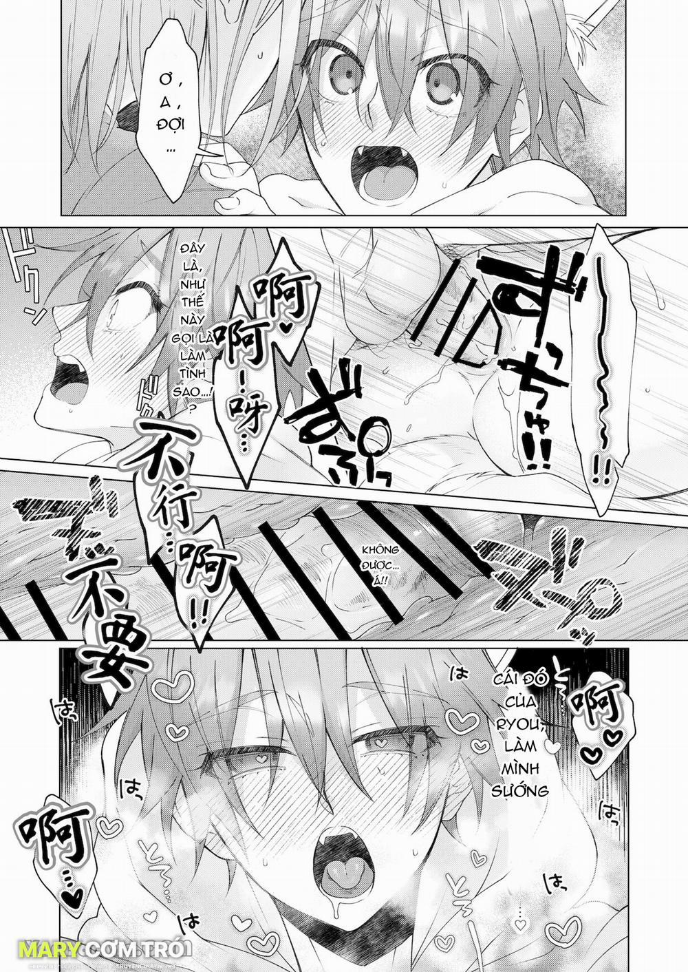 Cách Duy Nhất Để Chữa Bệnh Phát Tình Của Tôi Là Hứng Tinh Từ Hai Thằng Bạn Ư! 3 trang 20
