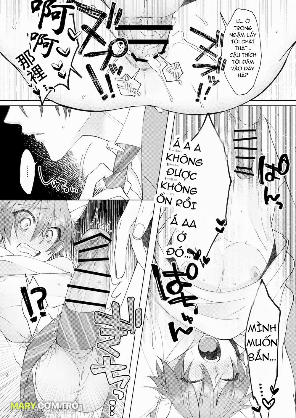Cách Duy Nhất Để Chữa Bệnh Phát Tình Của Tôi Là Hứng Tinh Từ Hai Thằng Bạn Ư! 3 trang 22