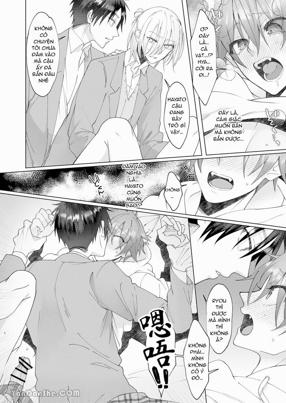 Cách Duy Nhất Để Chữa Bệnh Phát Tình Của Tôi Là Hứng Tinh Từ Hai Thằng Bạn Ư! 3 trang 23